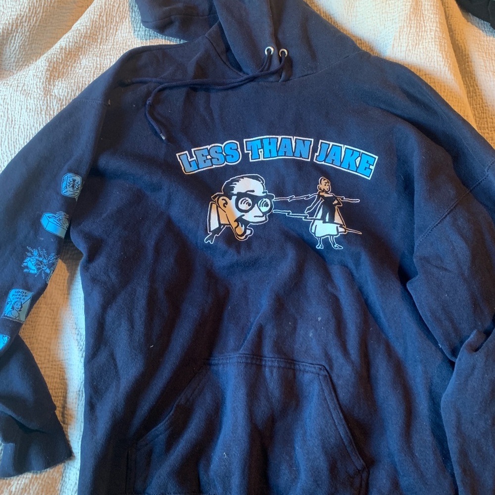 Vintage 90s Less Than Jake ska band hoodie